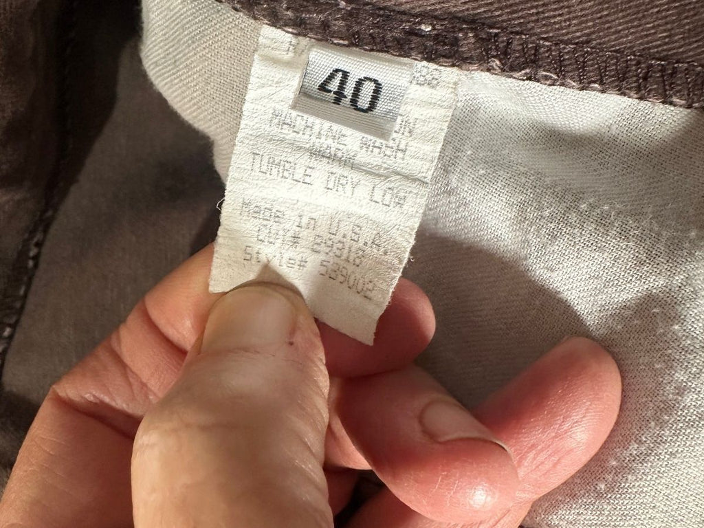 Frontier Brown Cotton Work Pants 38x32 USA