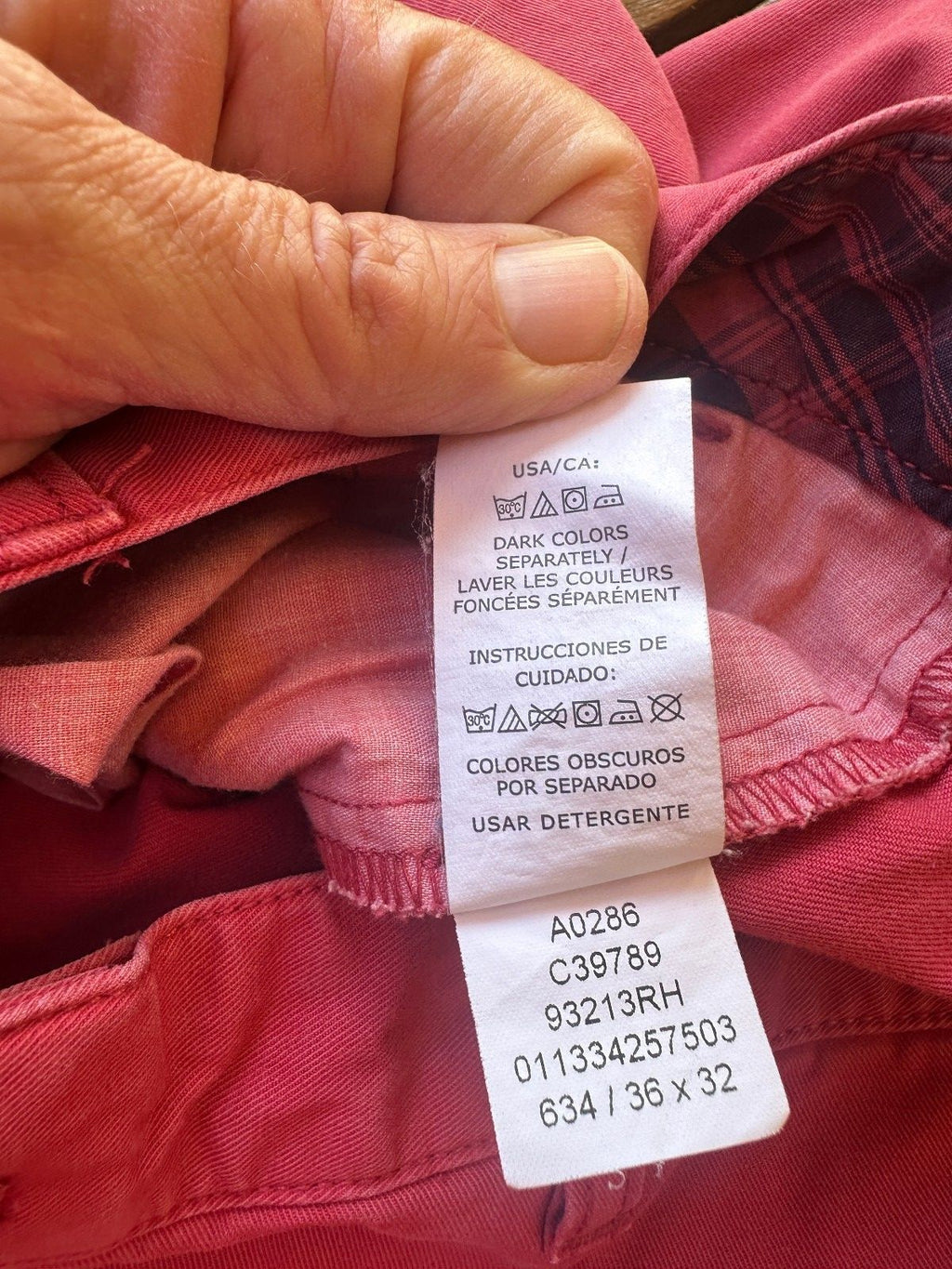 Chaps Men's Nantucket Red Chino Pants 36x32 Cotton