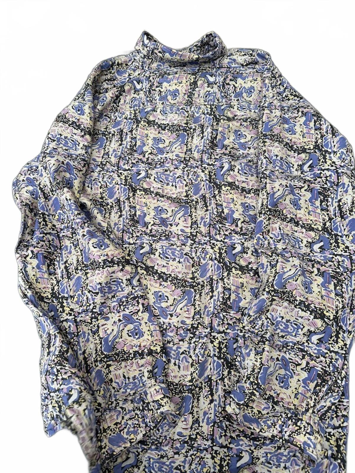 Vintage Subco Silk Abstract Shirt Large