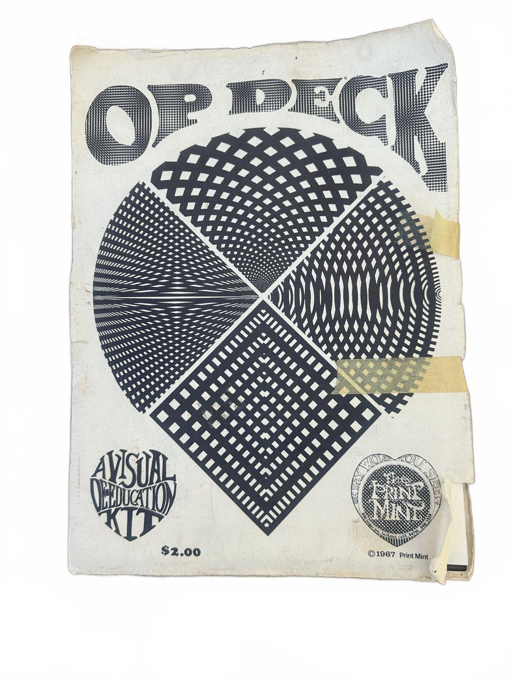 1967 Print Mint Optick Op Art Portfolio 7 Prints