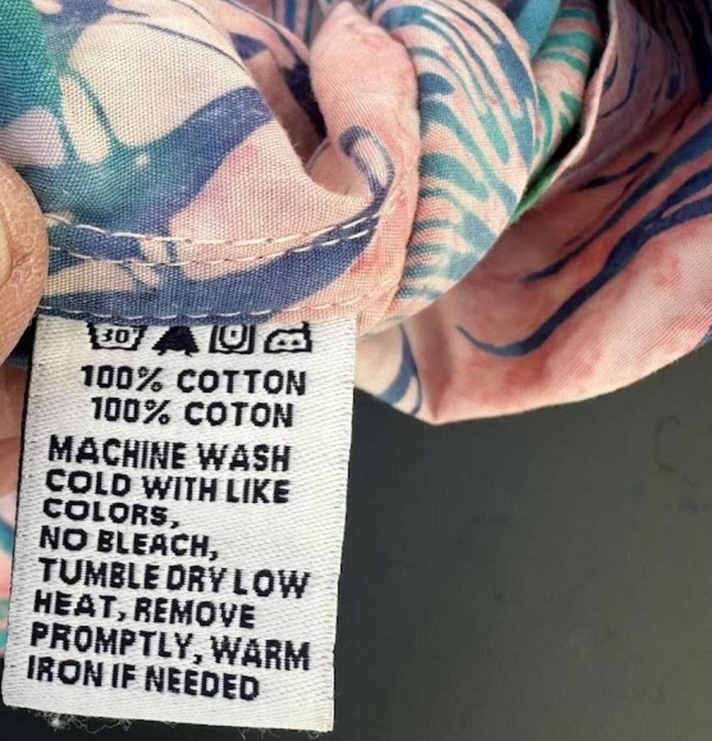 Shore Leave Tropical Palm Camp Shirt XL