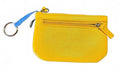 Safe Keeper Yellow Coin Purse Keychain Zip Pouch