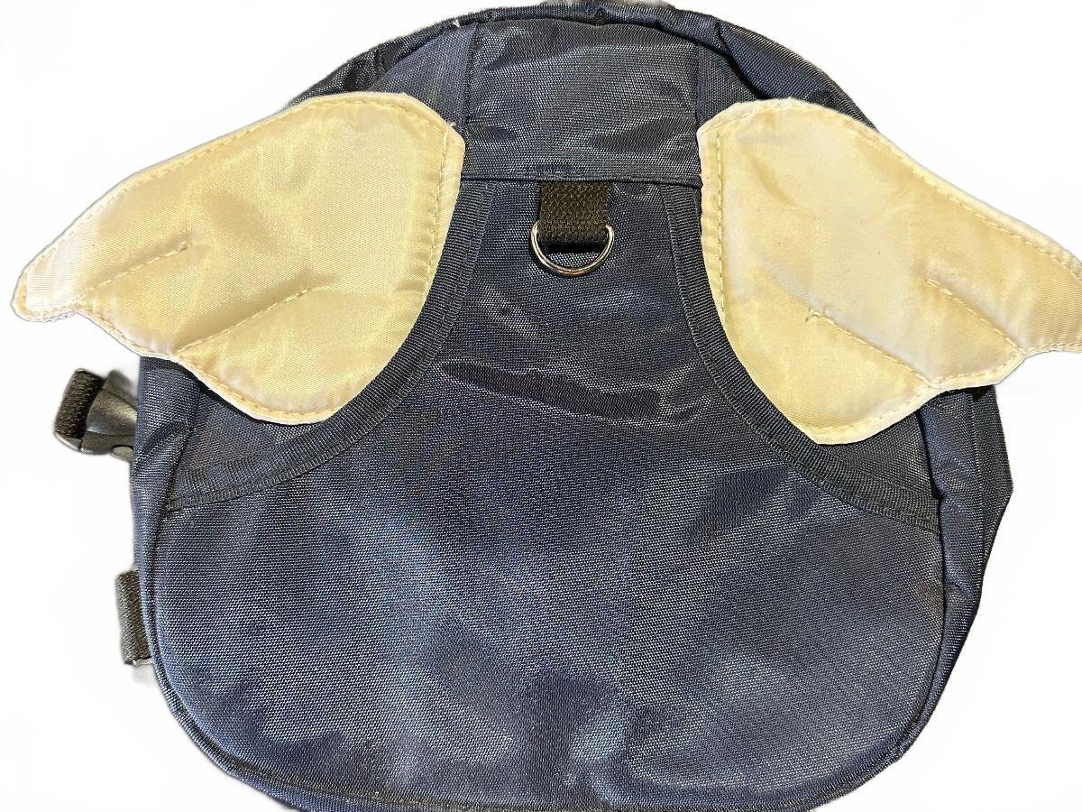 Novelty Angel Wings Mini Backpack Navy Blue
