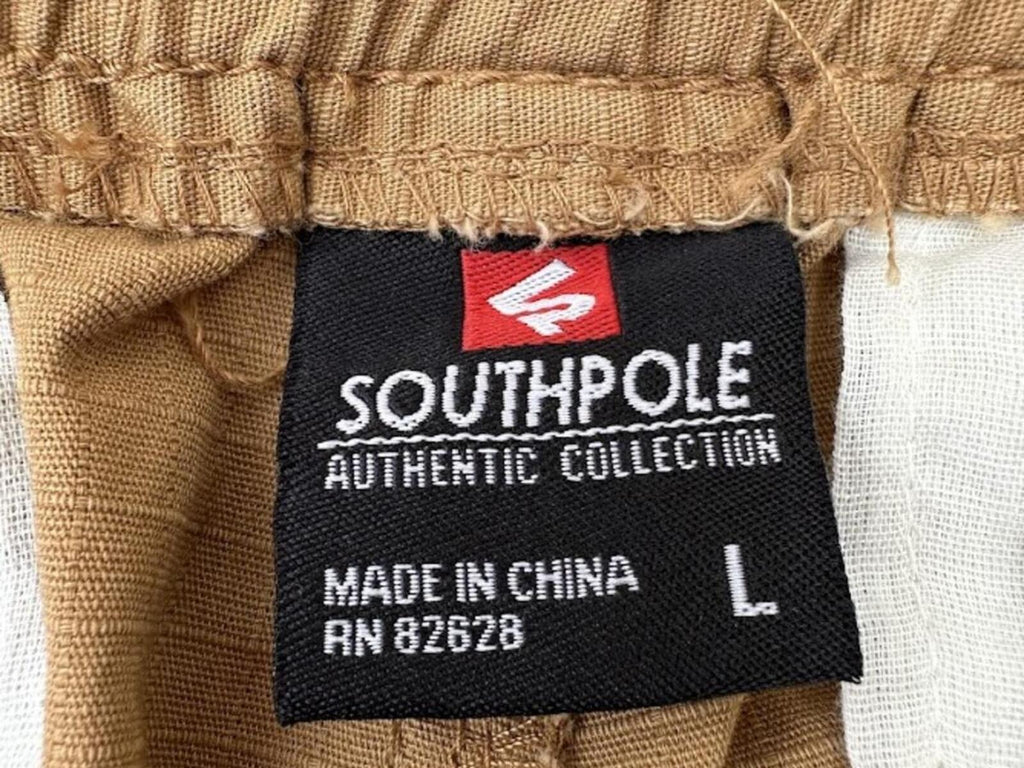 Southpole Cargo Jogger Pants Wheat L NWT