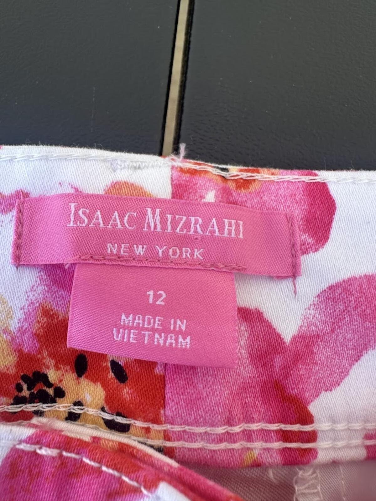Isaac Mizrahi Pink Floral Shorts Sz 12