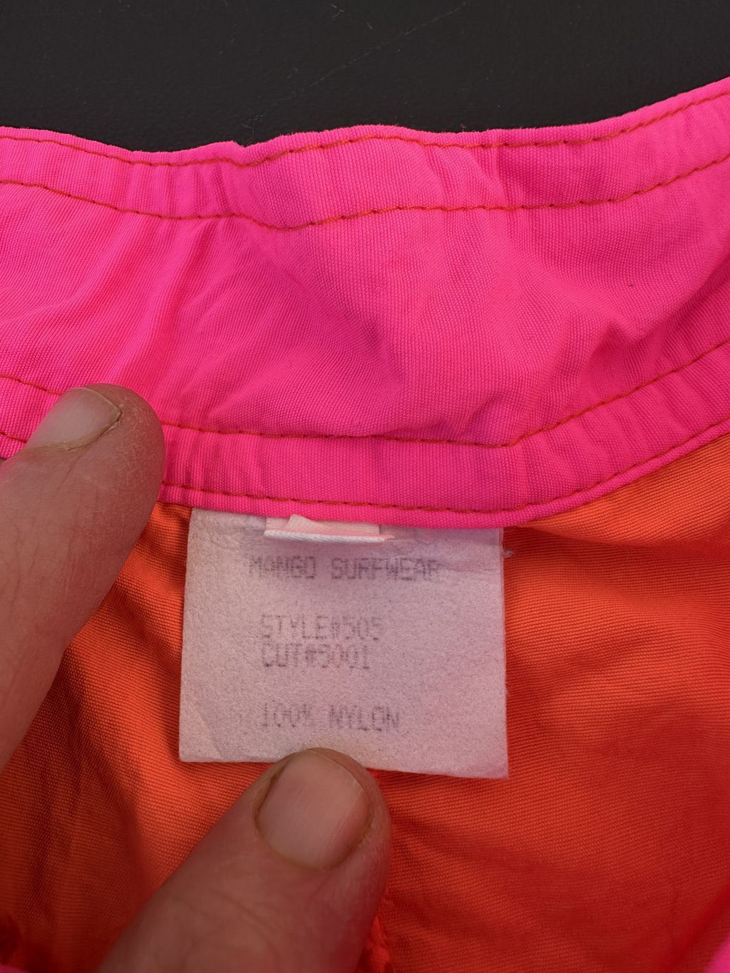 Maui Neon Orange Swim Trunks Size 33