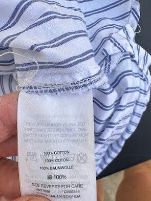 J.Crew Ruffle Stripe Cotton Blouse 10