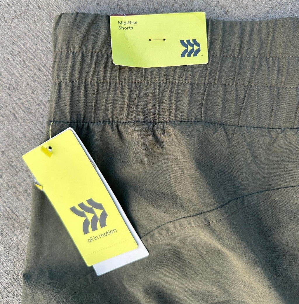 All in Motion Women XXL Moss Green Shorts NWT