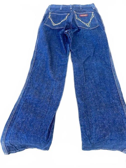 Vintage Wrangler 8 Long Dark Wash Jeans