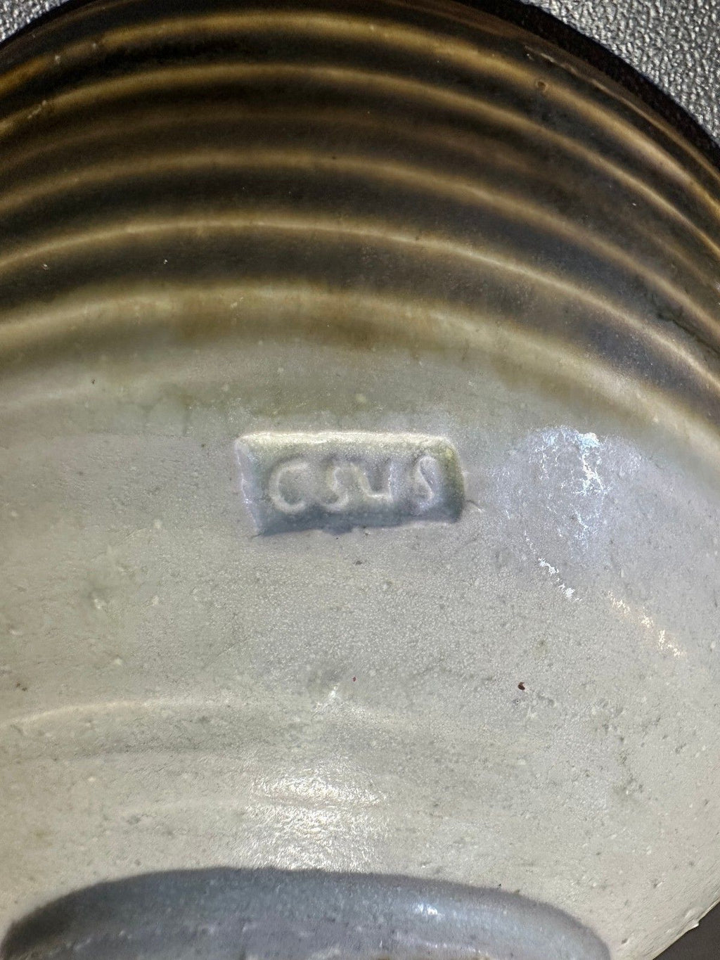 Signed Studio Pottery Stoneware Bowl CSUS 6.25"