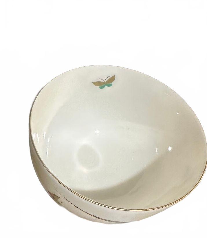 Vintage Milky Way Butterfly China Bowl Gold Trim 3.5"