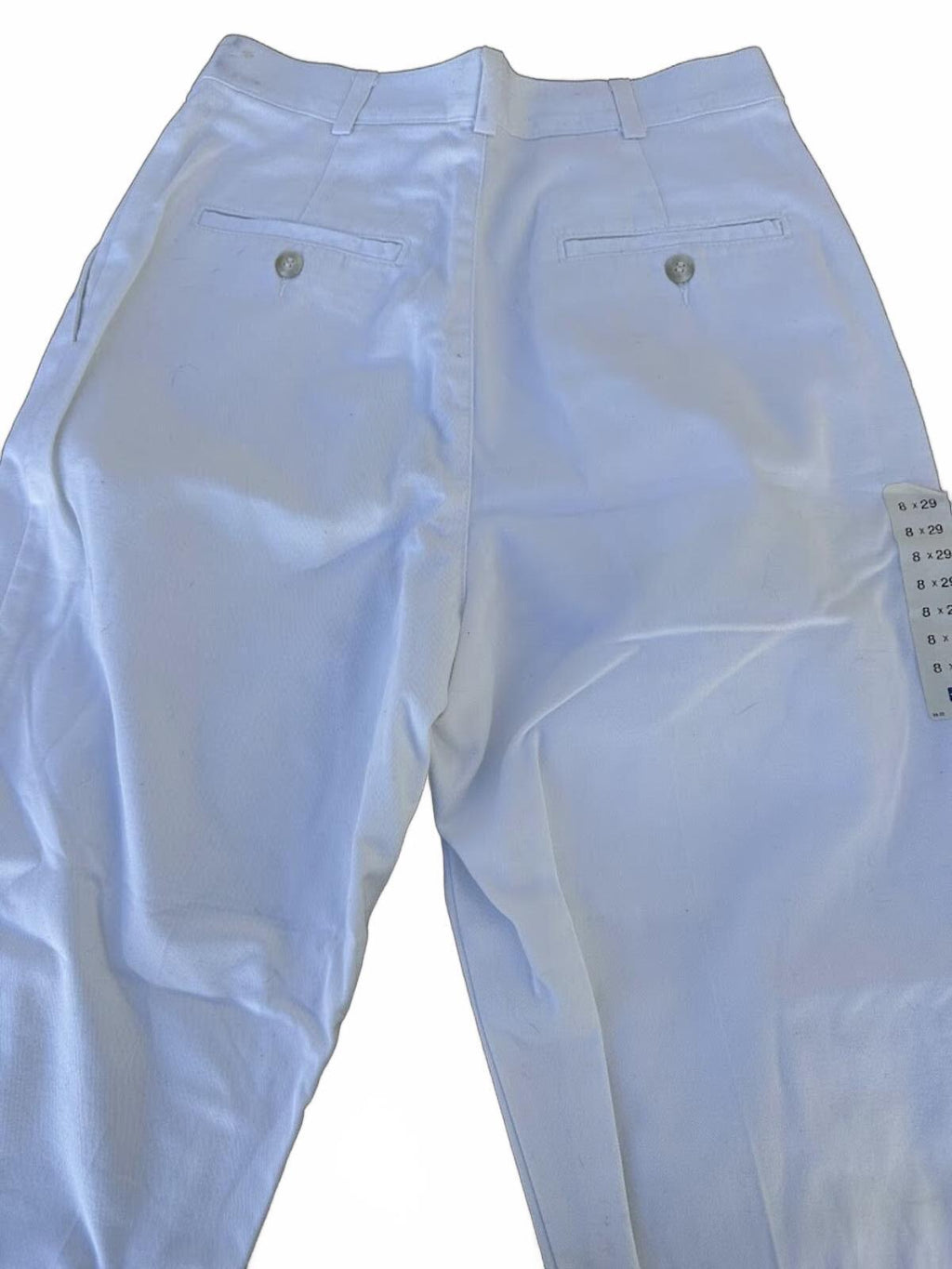 Dockers White Classic Khakis Womens 8 Short