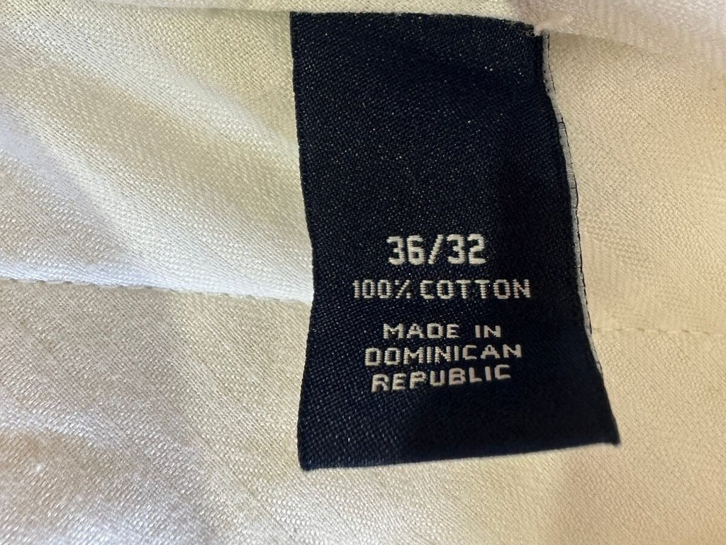 Ralph Lauren White Cotton Pants 36x32 Classic Fit