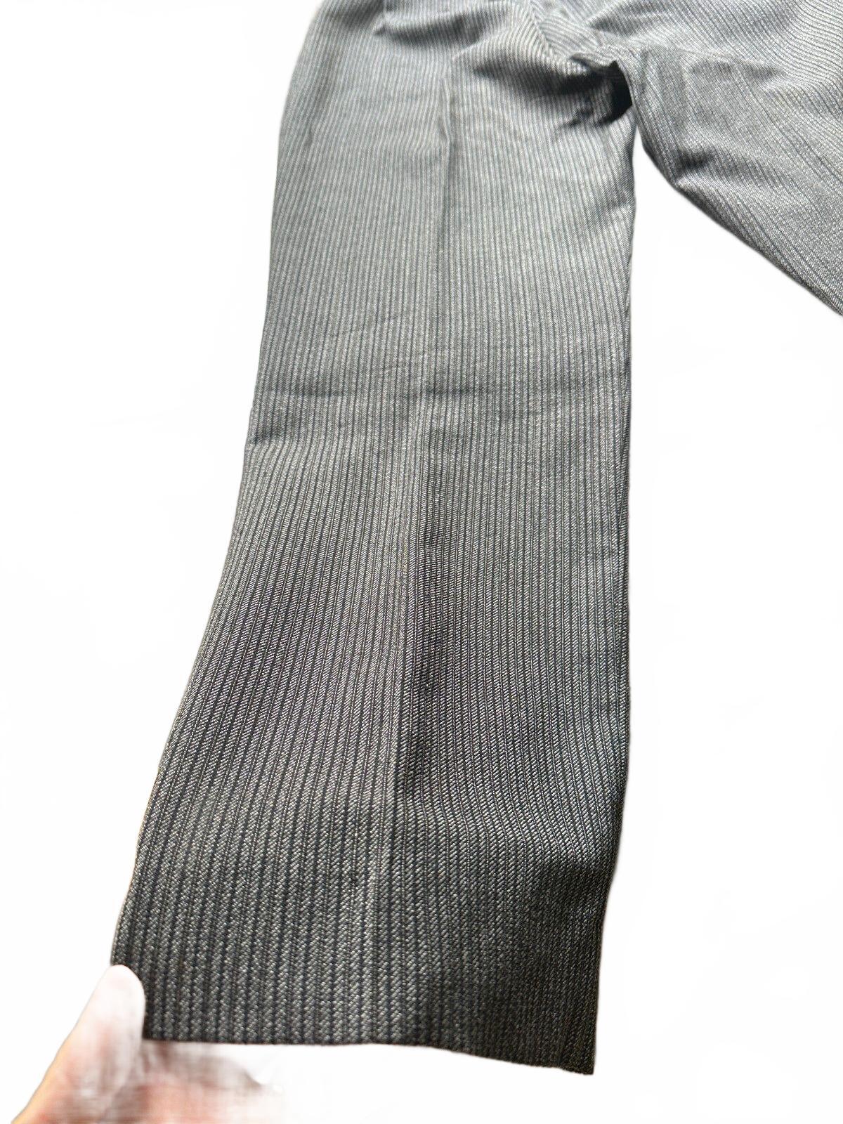 Vintage Men’s Striped Trousers Metal Zippers Suspender 32
