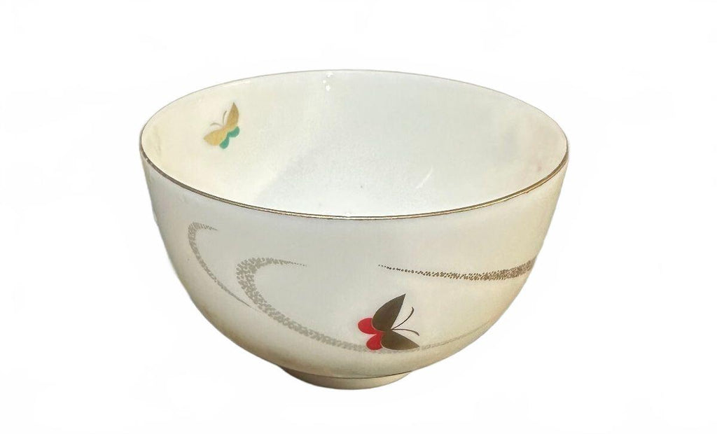 Vintage Milky Way Butterfly China Bowl Gold Trim 3.5"