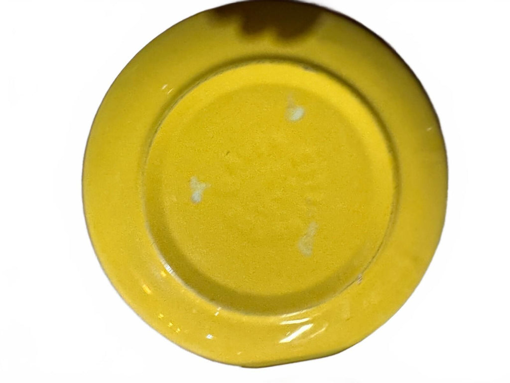 Vintage Los Angeles California Pottery Yellow Plates Set 2