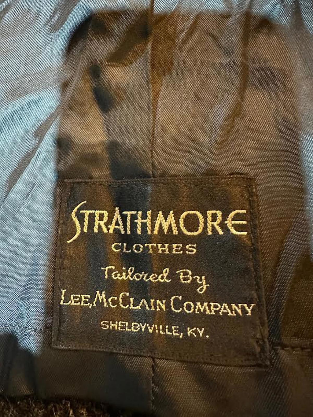 1940s Strathmore Lee McClain Gray Tweed Wool Overcoat