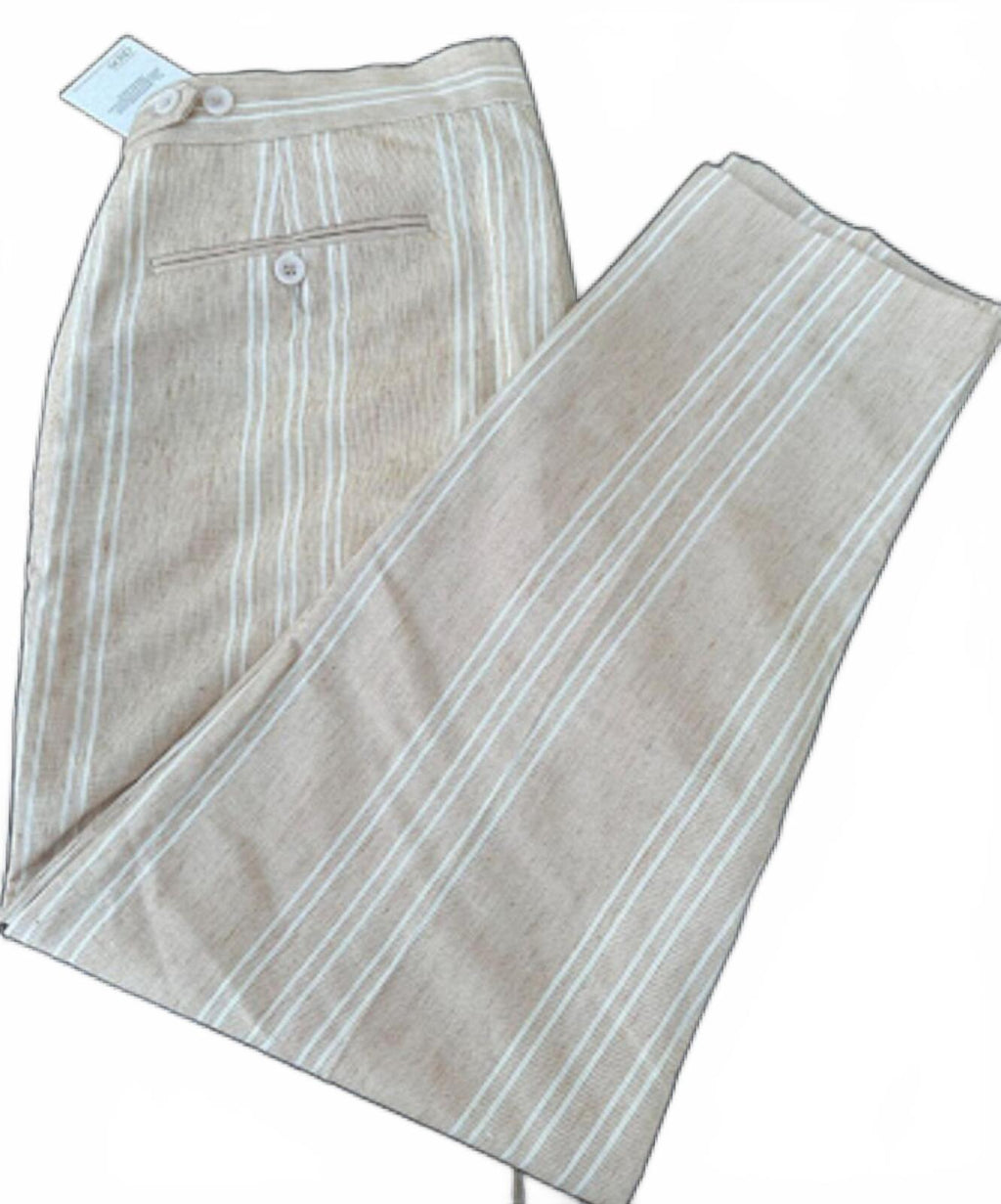 ASOS Striped Linen Blend Pants 33x30 NWT