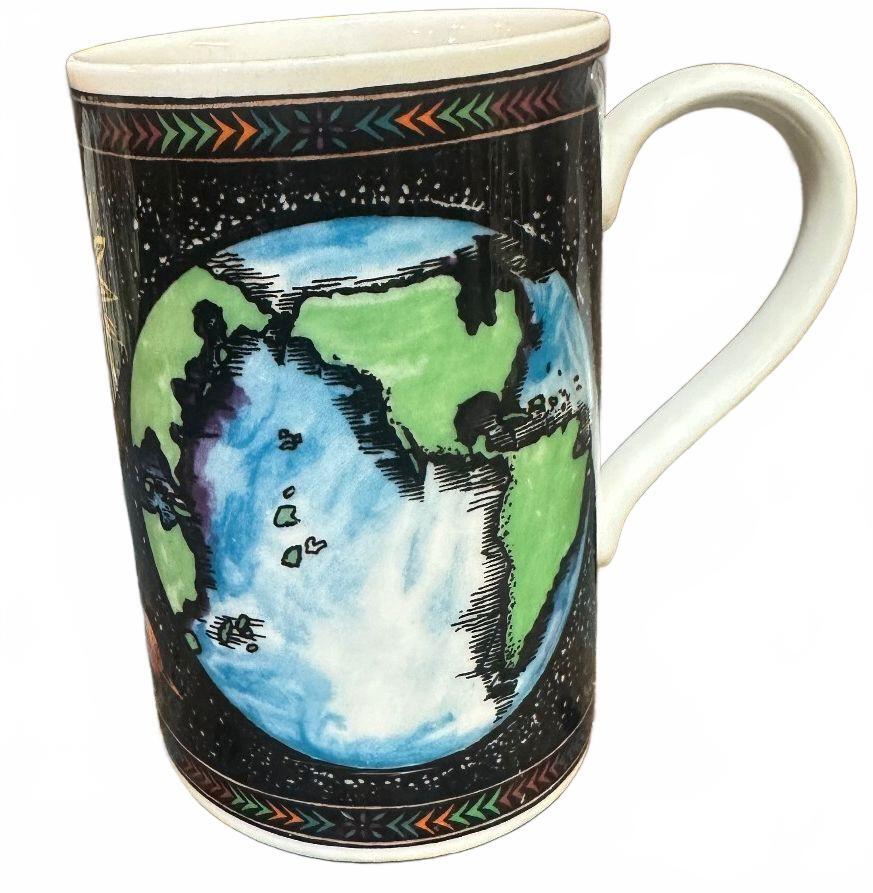 Vintage Dunoon Cosmos Jane Adderley Planet Mug Scotland