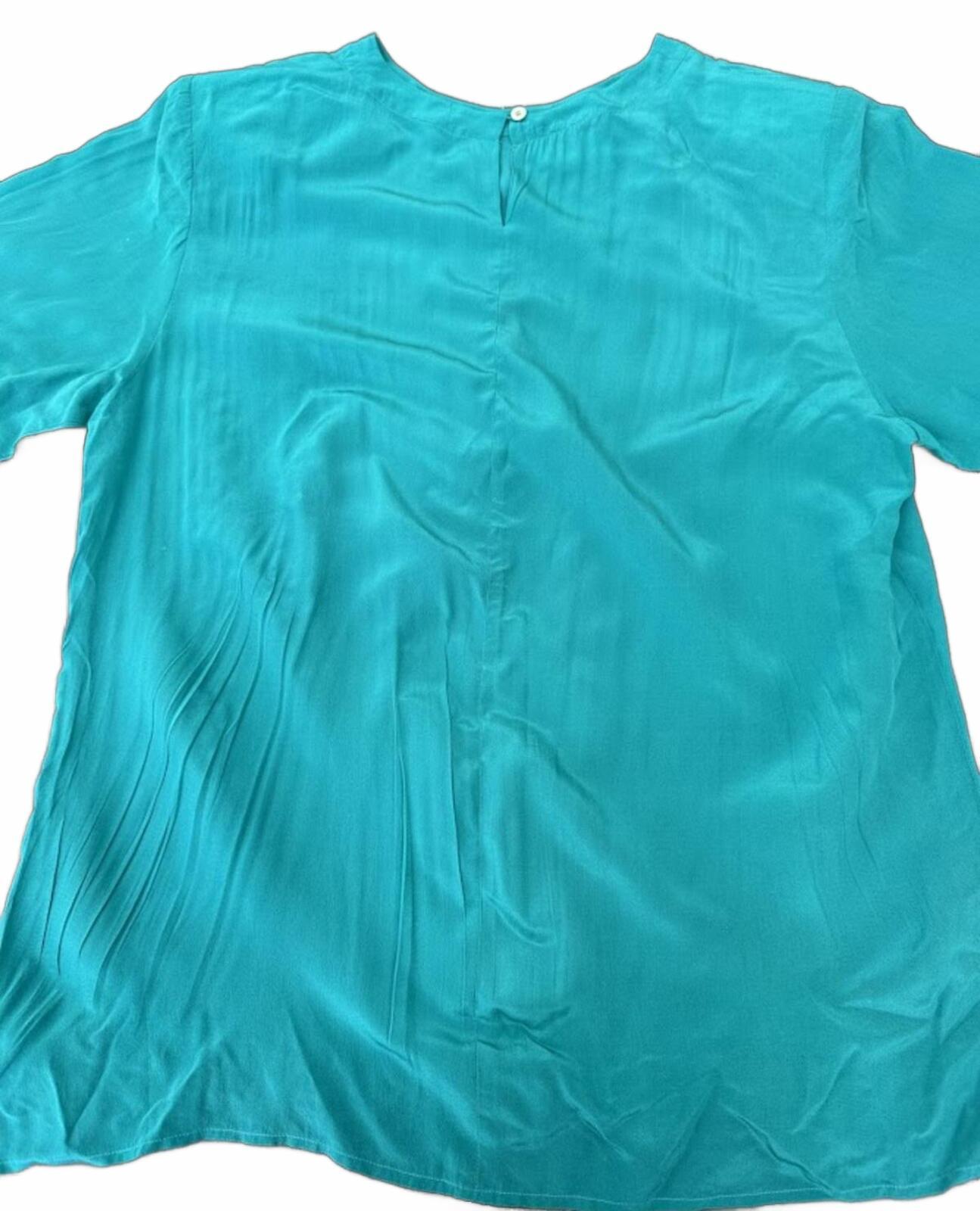 Spenser Jeremy Silk Blouse Teal L