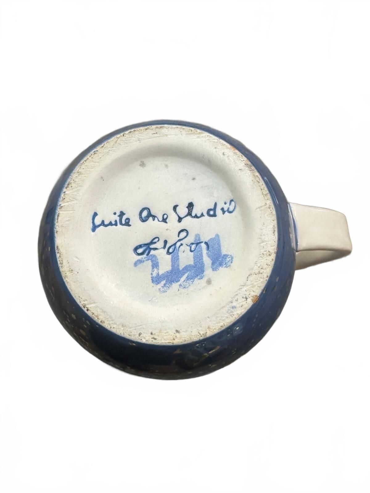Suite One Studio Lindsay Emery Blue Splatter Mug