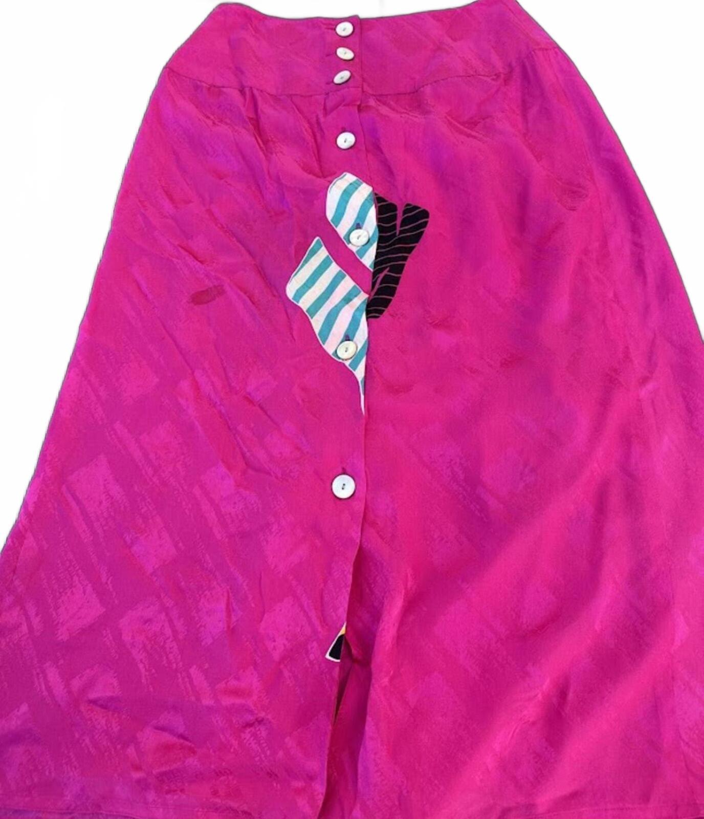 John Yang Silk Skirt Set Pink Korea Sz 10