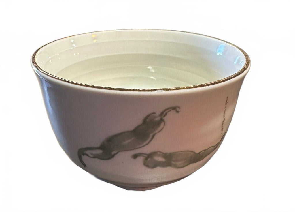Vintage Japanese Pea Pod Rice Bowl 4.5"