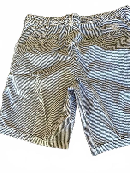 IZOD Blue Seersucker Shorts Men's 36