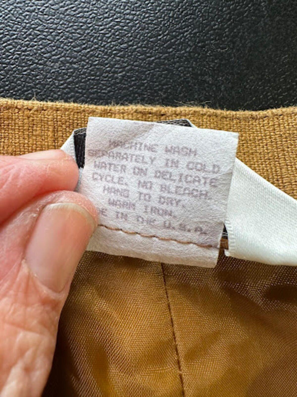 100% Linen Tan Pull-On Pants 30W