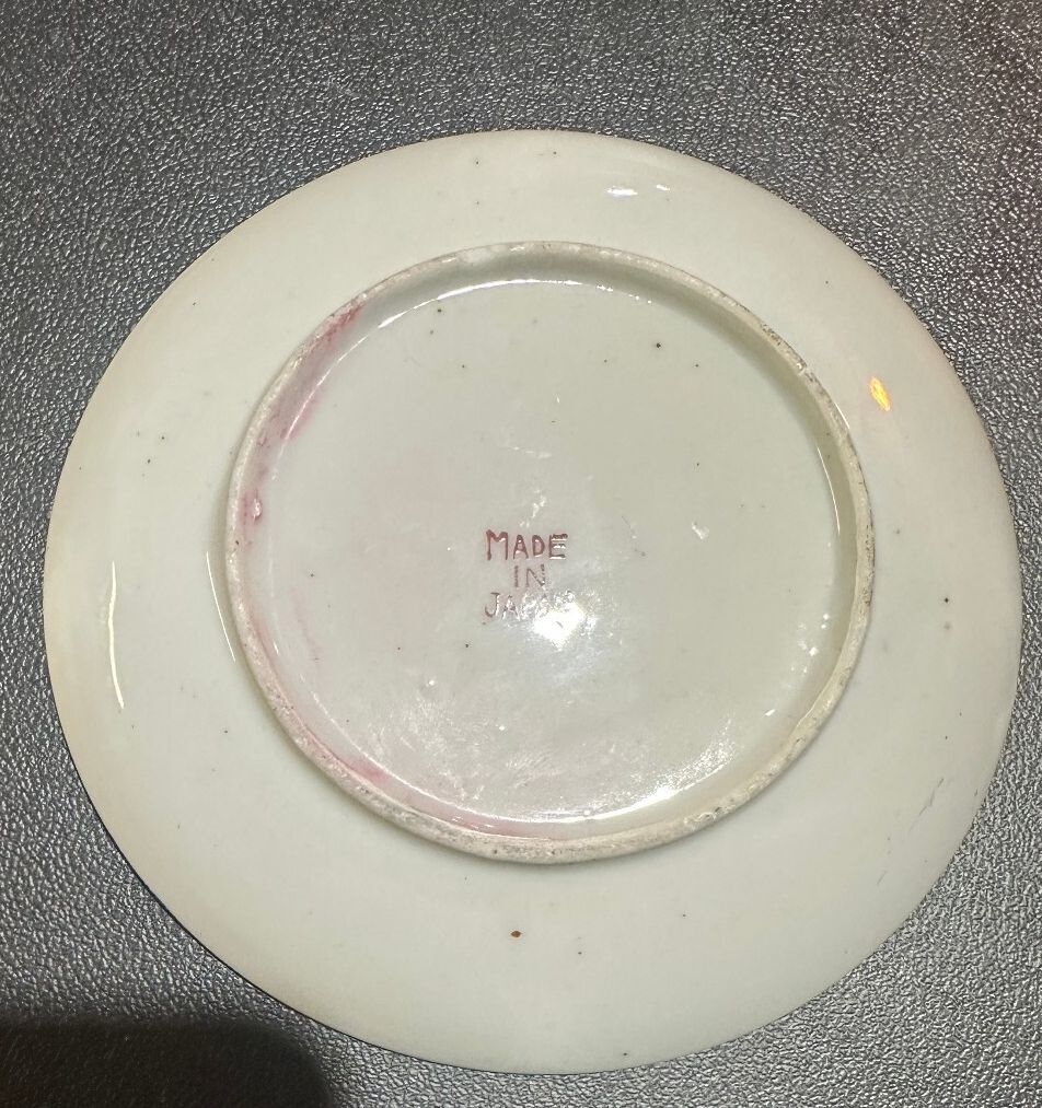 Vintage Japan Hand Painted Scenic Lusterware 5" Plate