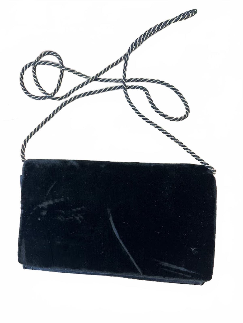 Vintage Peacock Beaded Velvet Evening Bag