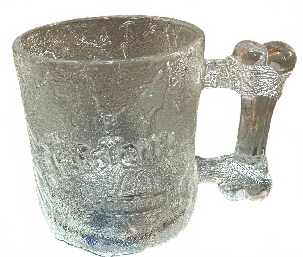 1993 McDonald's Flintstones Pre-Dawn Glass Bone Mug