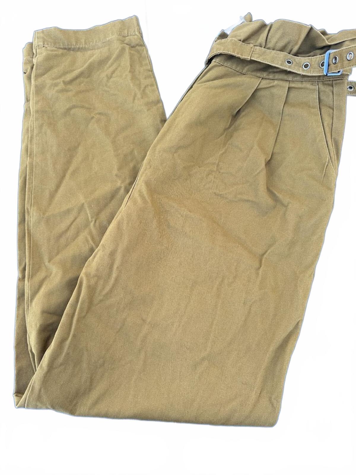 Mustard ASOS Paperbag Waist Pants NWT