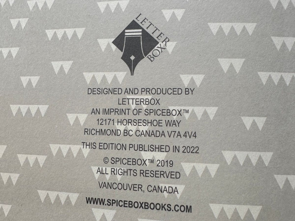 Spicebox Letterbox Black Lined Notebook Journal