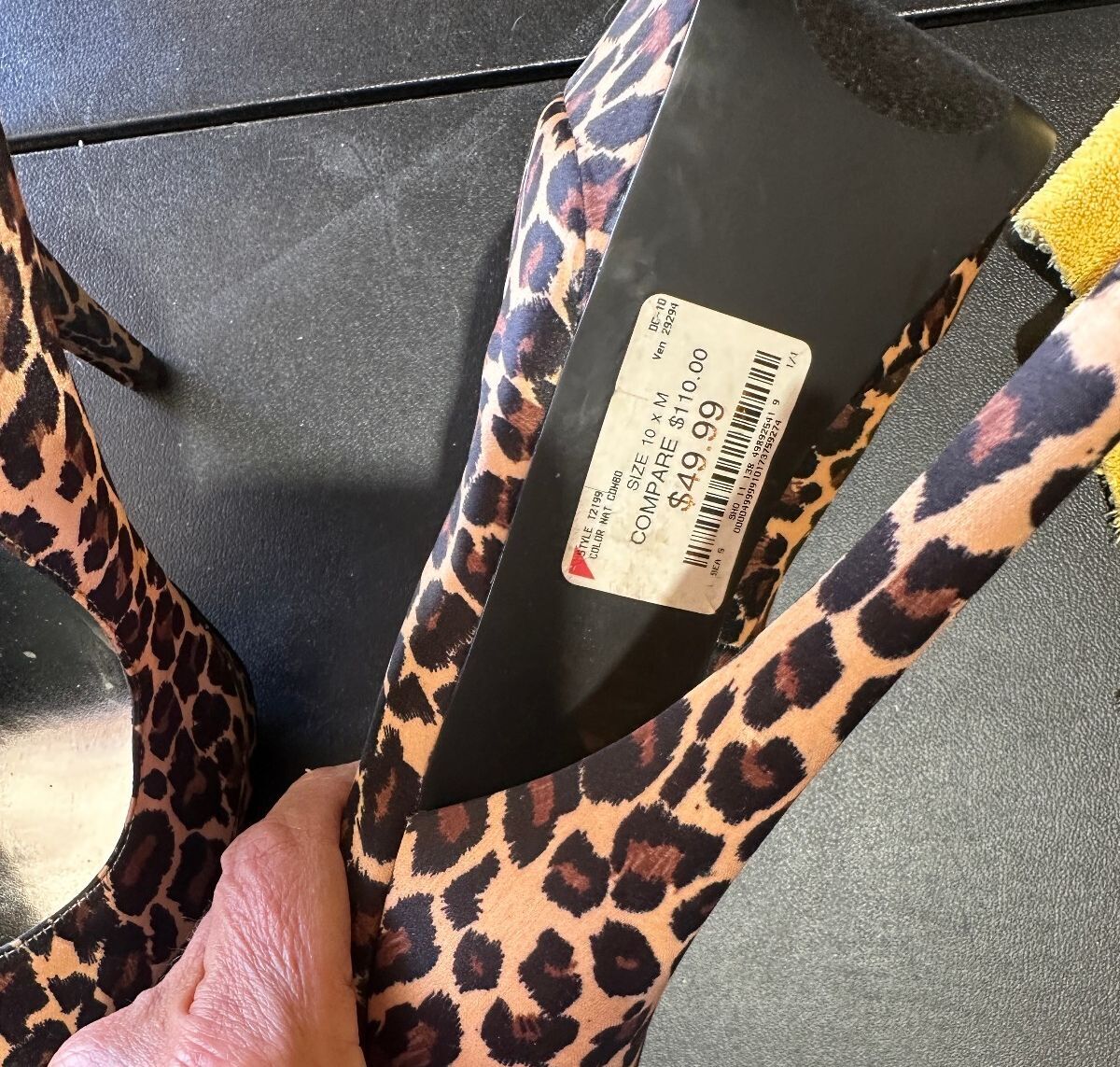 bebe Leopard Print Platform Pumps Women's 10M