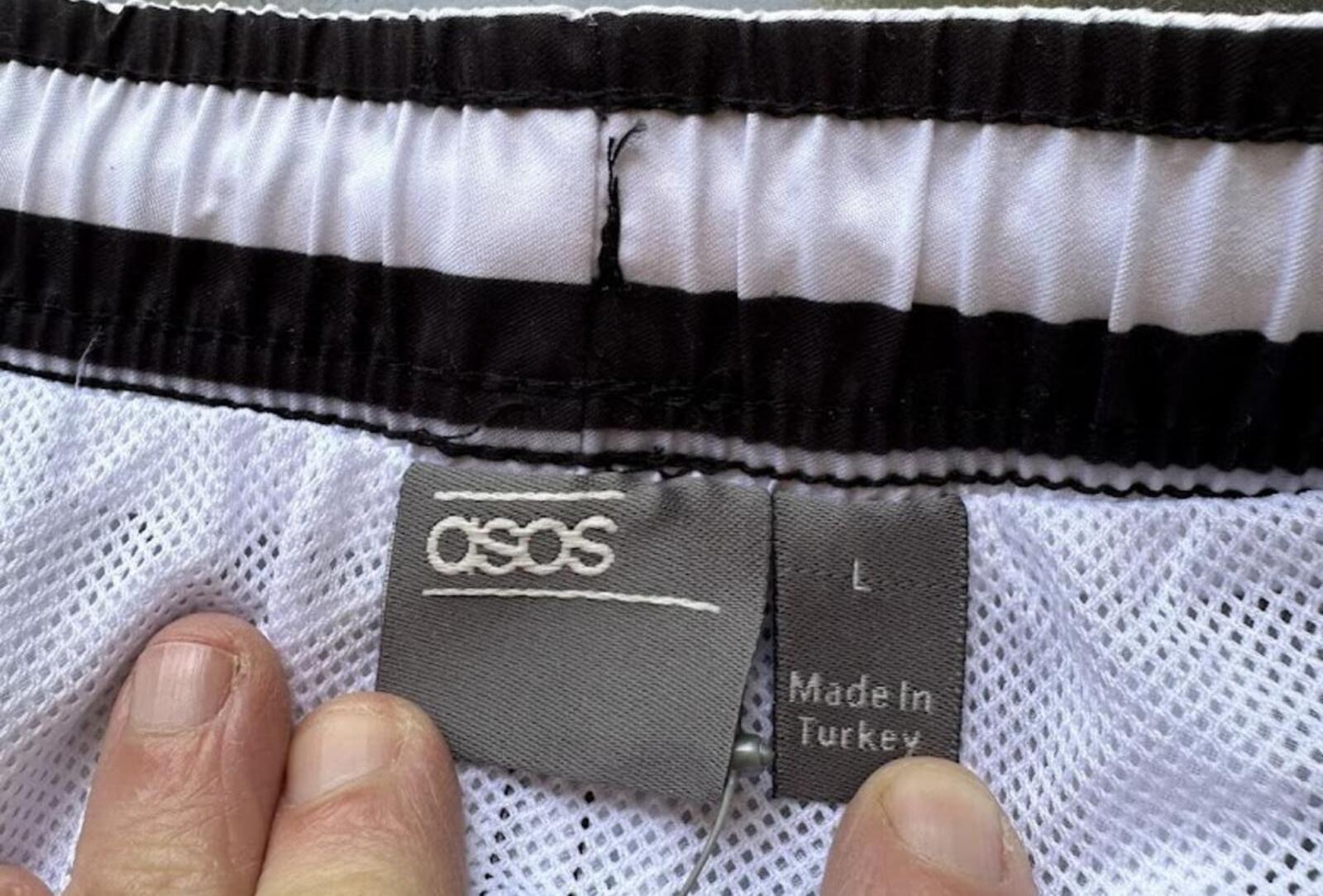 ASOS Striped Swim Trunks NWT Large