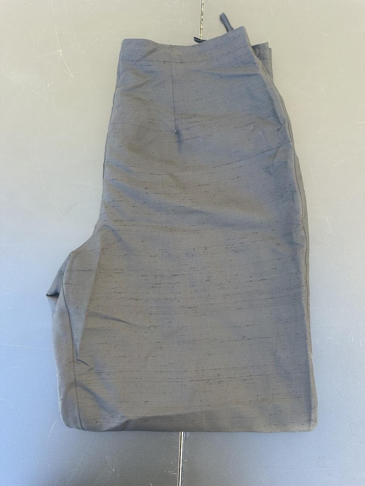Vintage Black Silk Dress Pants Medium