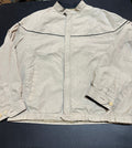 Vintage London Fog Khaki Jacket 40R Black Piping