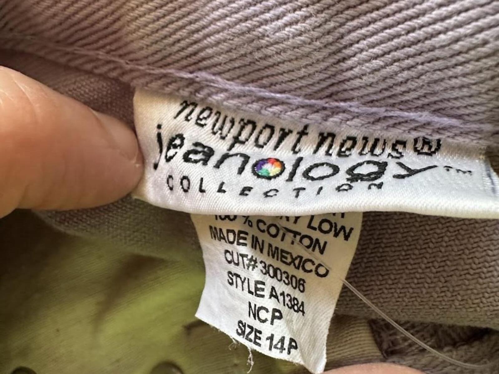 Newport News Jeanology Lavender Jeans
