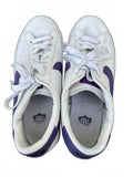 Nike BRS White Purple Leather Sneakers 10.5