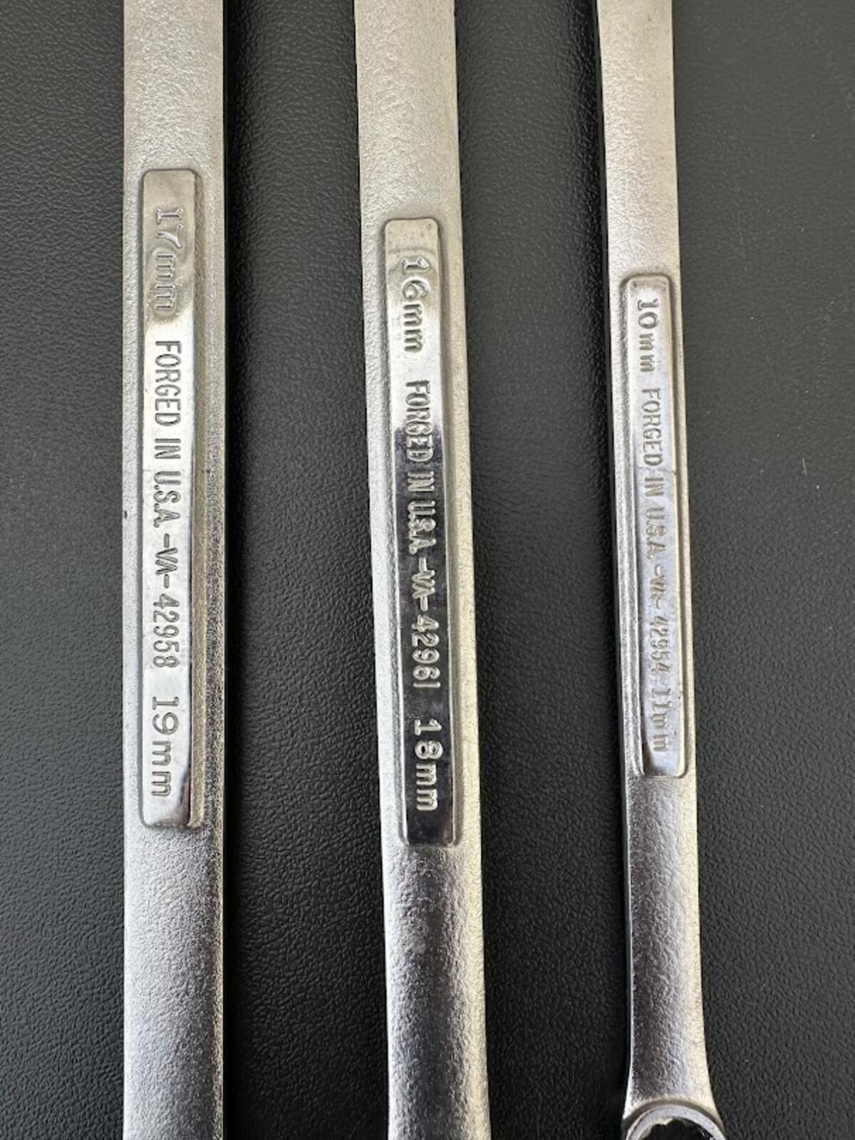 Craftsman USA Metric Wrench Set 10mm 17mm 19mm