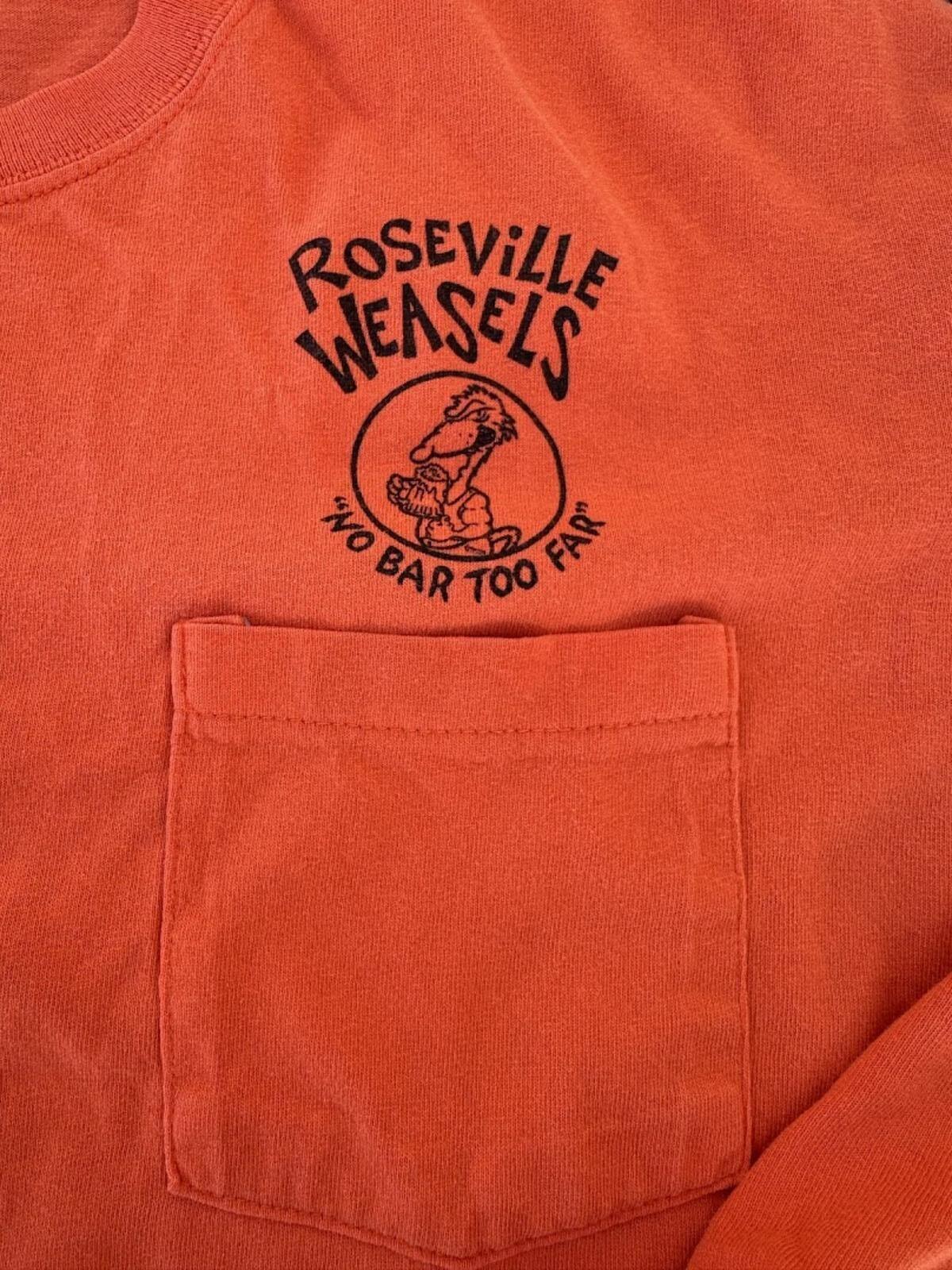 Roseville Weasels Pocket Tee Orange XL