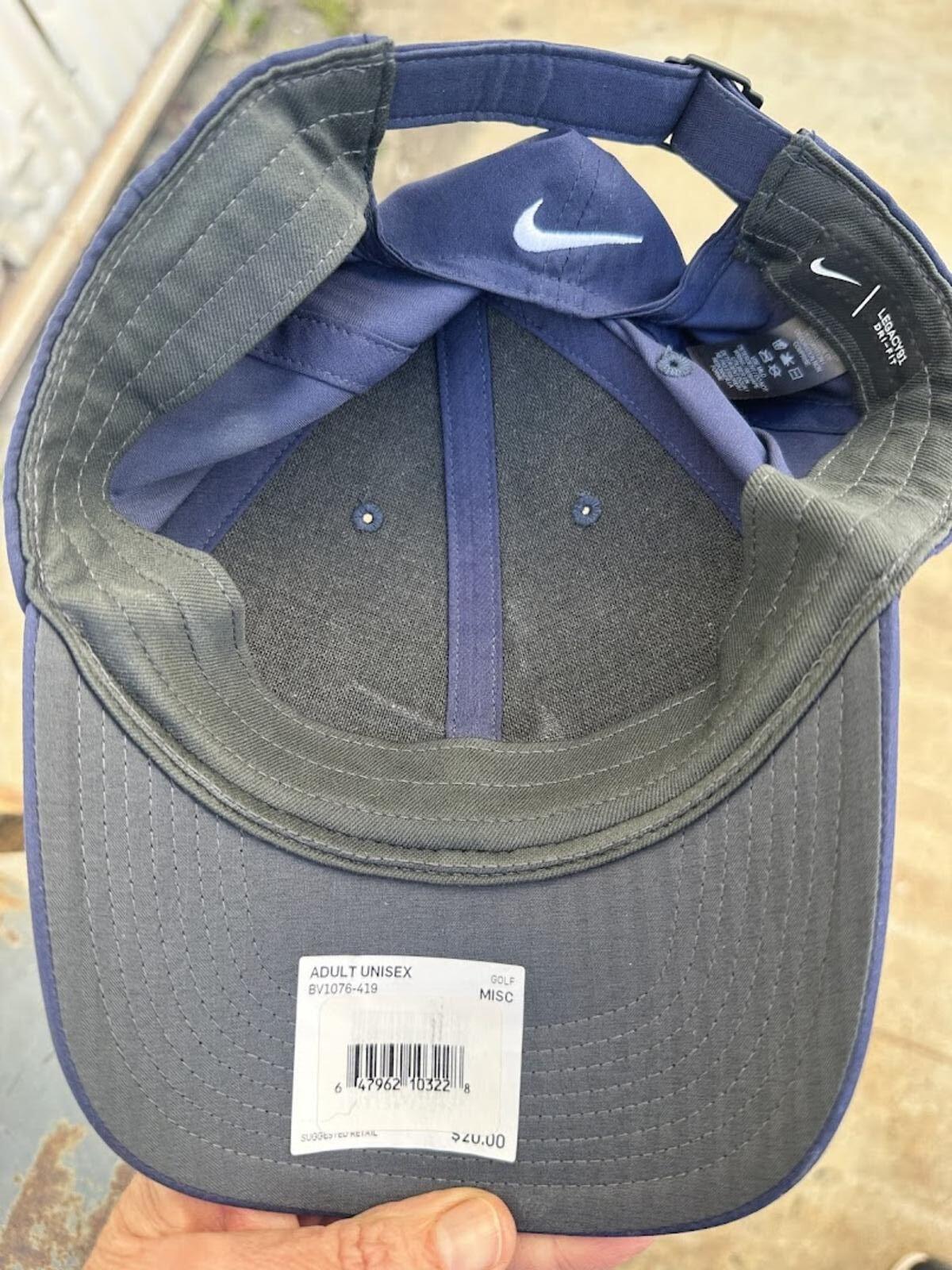 Nike Legacy91 Navy Swoosh Strapback Hat NWT