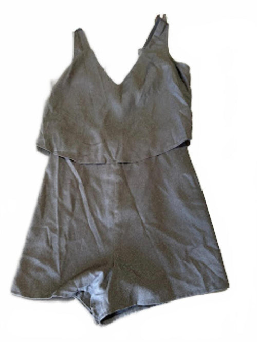 Bebe Black Lace back Romper Size 2